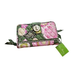 vera bradley turn lock wallet Olivia pink